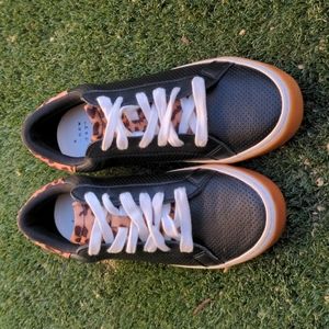 A new day black and leopard shoes